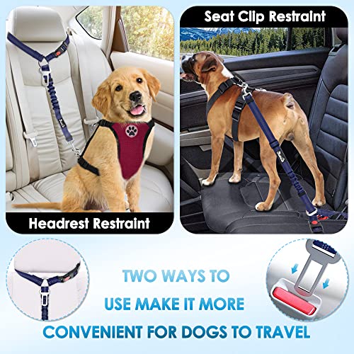 Dog Seat Belt for Car (F.Blue)