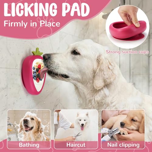 Freeze Dog Lick Bowl (L / B- Rose)