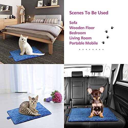 Pet Bed Mat M (1 Pack - M - 27" * 20" / Blue)