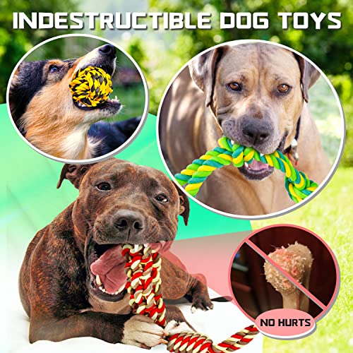 Dog Rope Toy for Medium Dogs (14 Packs / Large)