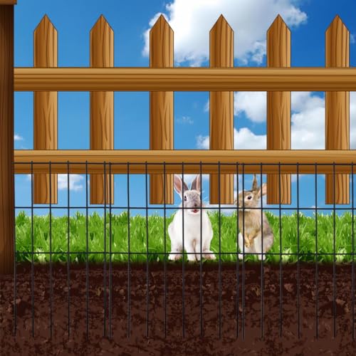 Black Animal Barrier Fence 16.5 in (16.5 in(H)x 10.4 ft(L) / Black)