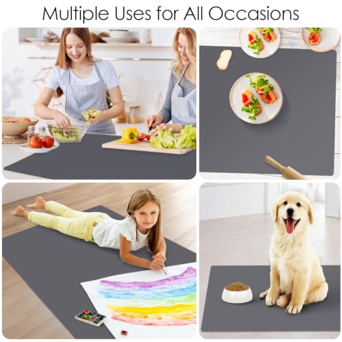 Extra Large Silicone Mat (07-dark Gray / 31.5"Lx16.93"W)