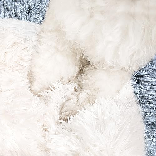 Hooded Donut Bed (Gradient Dark grey / Small 19.6'')