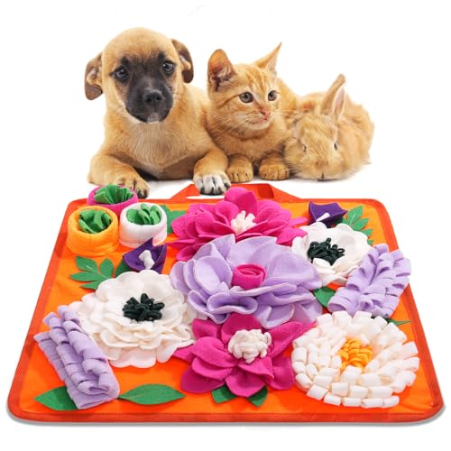 Snuffle Mat for Dogs (bright orange)