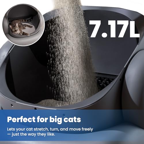 M1 Plus Automatic Cat Litter Box with 2 (Grey)