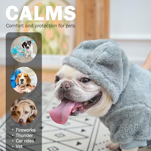 Fleece Dog Sweaters Hoodie for Small Medium Large Dogs Girls Boys (Medium / Black)
