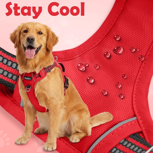 Dog Harness No Pull (Red / X-Large)