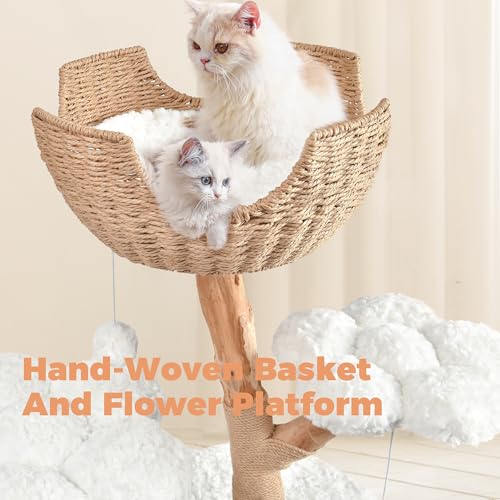 Modern Cat Tree (White / 40.5'')
