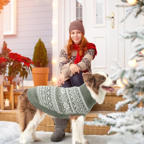 Dog Sweater Argyle (Medium/Large / Grey)