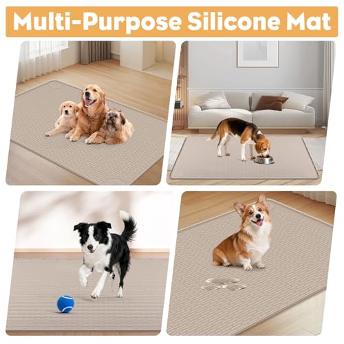 50" x35" Pee Pad Holder for Dog Puppy Pad Holder Khaki (50" X35"khaki)