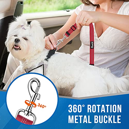 Double Dog Car Seat Belt (Red)