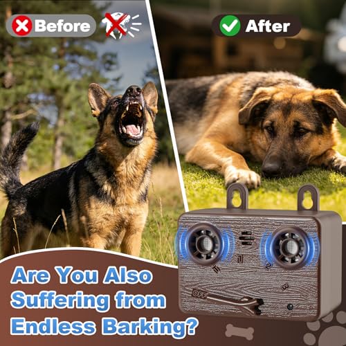 2 Pack Anti Barking Device for Dogs (Brown)