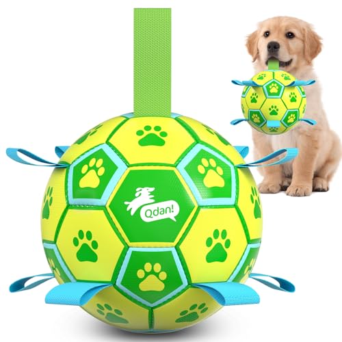 Dog Toys Soccer Ball (Yellow Green / 6 Inch)