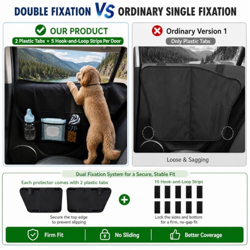 Dog Car Door Protector 2Pack Waterproof Anti Scratch SUV Truck Paw Guard