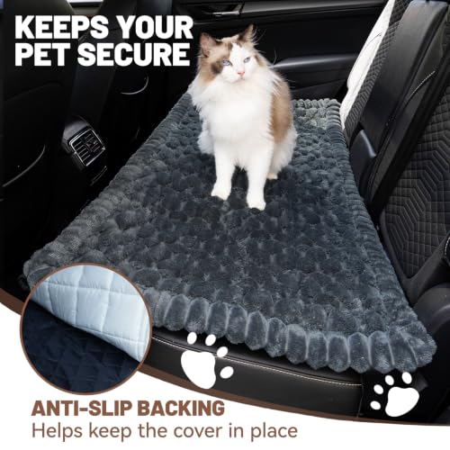 Dog Car Seat Waterproof Bed Cover Back Seat Grey 23.6”x51” (Grey / 23.6”x51”)