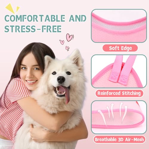 Cat Grooming Hammock (XS（ Legs Spacing：4.9”-10.5" / Max W：8-14LBS） / Strawberry)