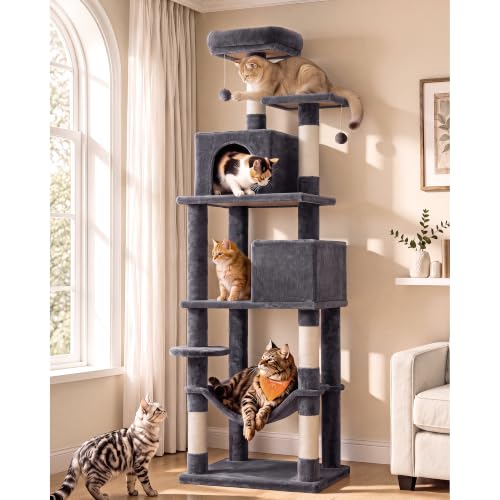 Cat Tree 73.2 (73.2 Inches / Smoky Gray)