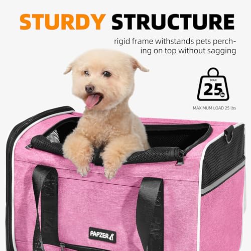 Cat Carrier for Travel (Pink / 18.0"L x 11.0"W x 11.0"H)