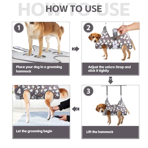 Pet Hammock & Harness for Small Dogs & Cats (XS for Cats & Tiny Dogs 20LB)