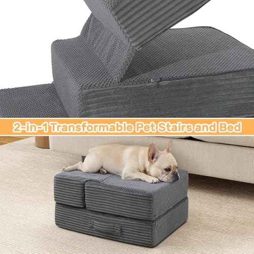 Dog Stairs for Small Dogs (15.7 X 18 X 13.5 In)