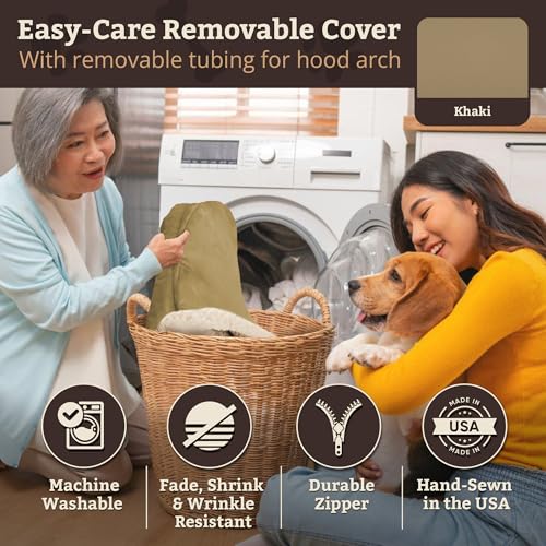 Cozy Cave Dog Bed (25.0"L x 25.0"W x 8.0"Th / Khaki)