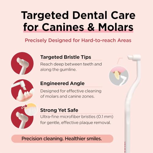 Dental Care Brush (Edge Bristles / 1 Count (Pack of 3))