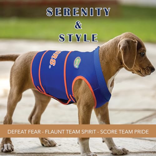 NCAA Florida Gators Dog Anxiety Shirt Calming Soothing Vest (Extra Small / Florida Gators)