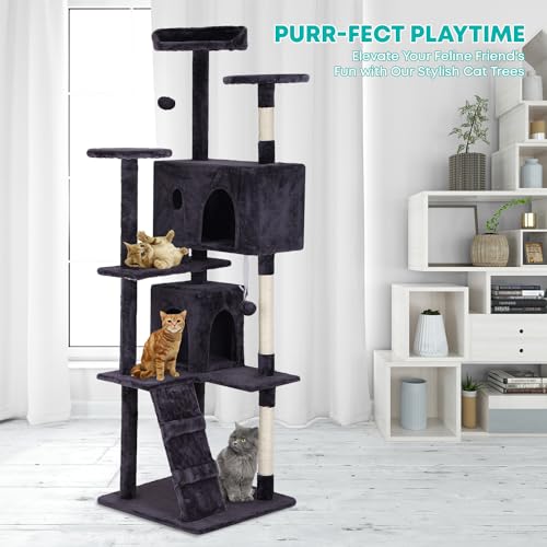 70" Cat Tree Tower (Ashy)