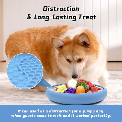 Dog Lick Bowl (Light Blue / Large)