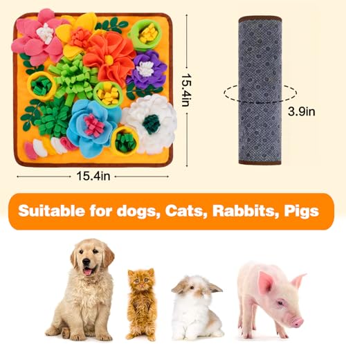Snuffle Mat for Dogs (Orange)