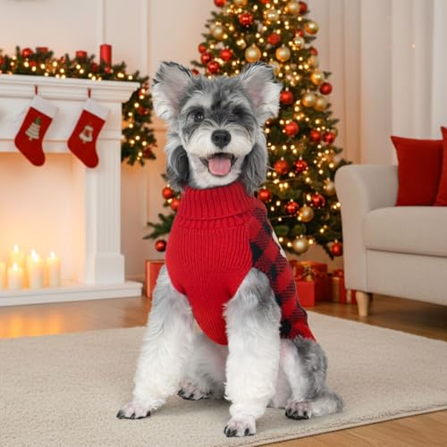 Dog Christmas Sweater for Small Medium Dogs (X-Large (19-27lbs) / Christmas)