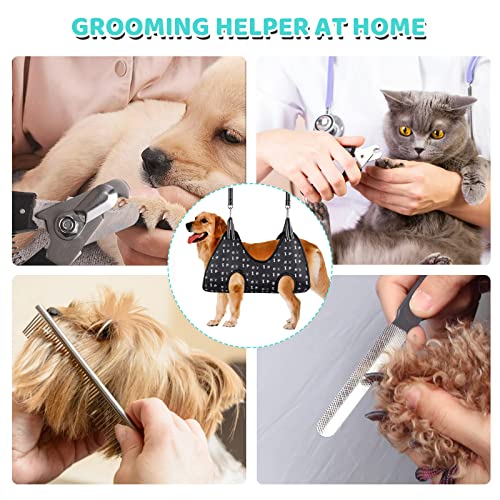 Pet Grooming Hammock Harness with Nail Clippers (XL)