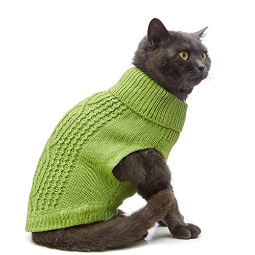 Cat Sweater Stretchy (Green / Small)