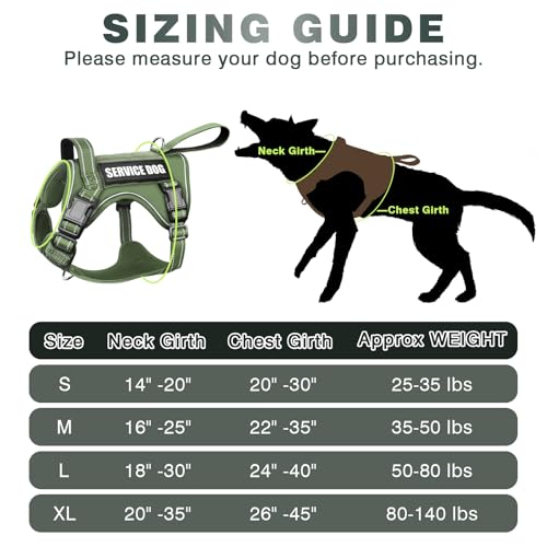 Tactical Dog Harness (Small / Green)