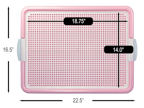 Dog Pee Pad Holder Tray (Pink)