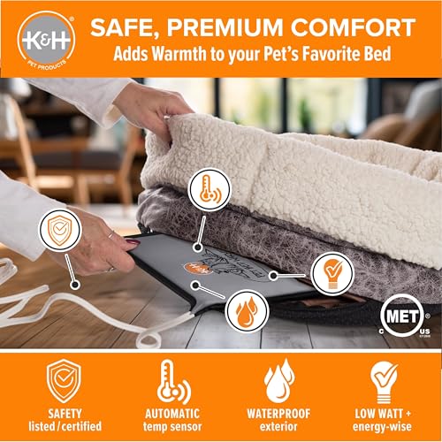 K&H Pet Bed Warmer (Gray / X-Large)