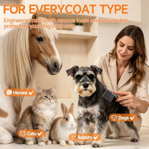 Pet Dematting Comb for Dogs & Cats (Wood)