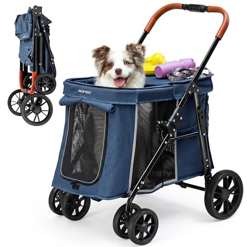 Medium Dog Stroller (Blue)