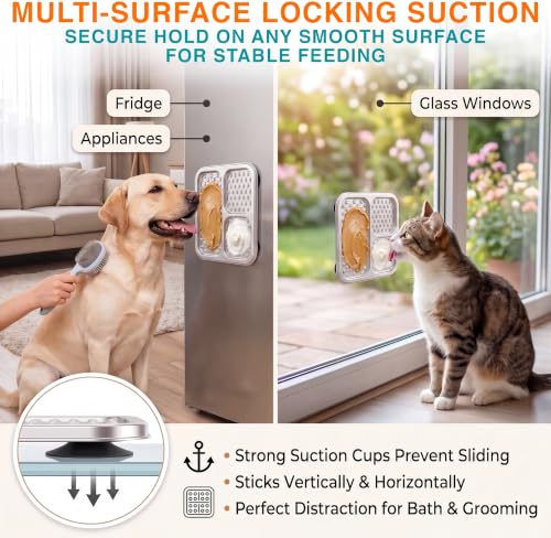 2 Pack Stainless Steel Lick Mat for Dogs & Cats (2 Pack)