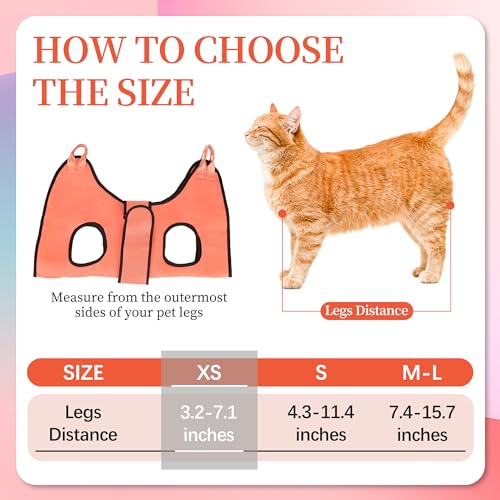 Cat Grooming Hammock Kit (XS (12 LB Max) / Orange)