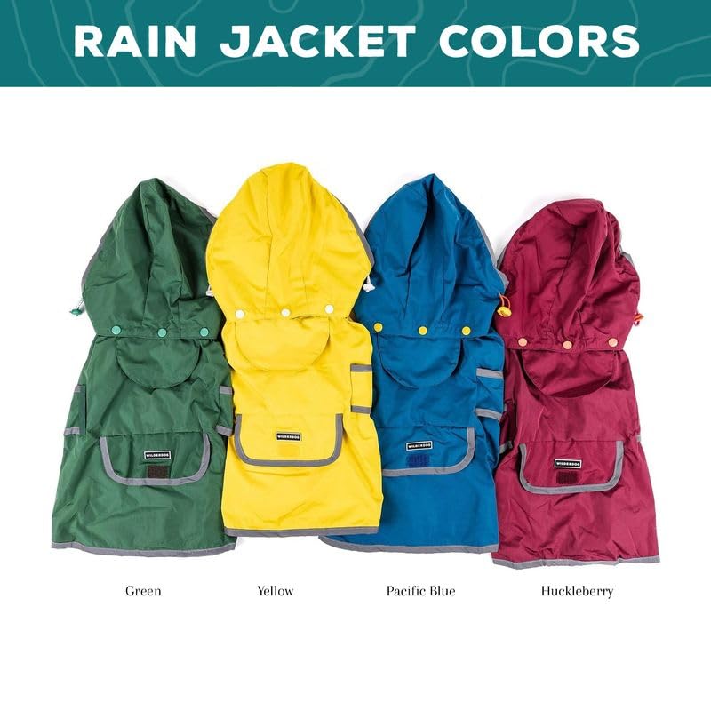Dog Jacket Waterproof Raincoat with Breathable Interior (Large / Pacific Blue)