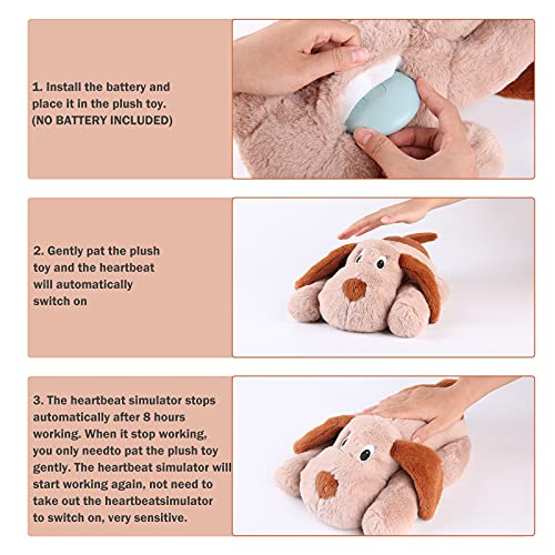 Puppy Heartbeat Toy (Brown)