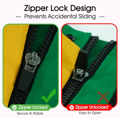 Waterproof Dog Jacket with Hood (Green / X-Large)