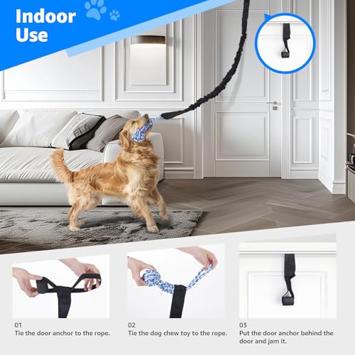 Outdoor Bungee Tug Toy (Blue+Orange)