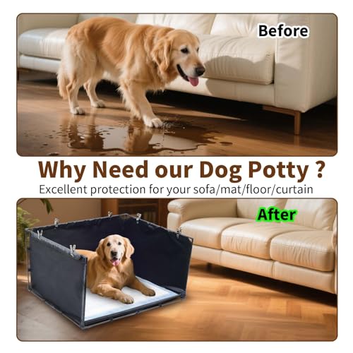 Dog Litter Box Indoor for Medium Dogs (Large)
