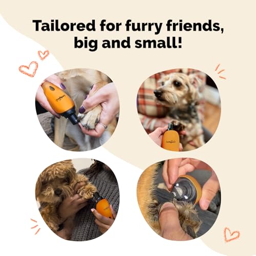 Pet Nail Grinder for Dogs and Cats (Orange)