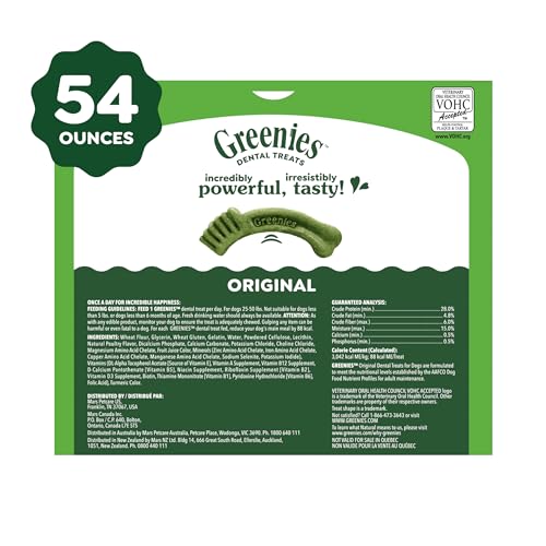 Regular Dental Dog Treats (54 Count (Pack of 1))