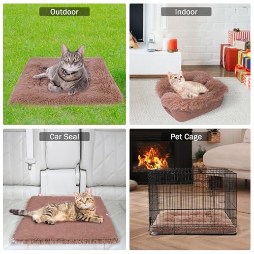 Self Warming Cat Bed (Brown / L: 24"x28")