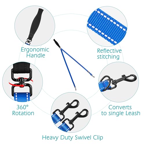 Two Point Control Dog Leash (Blue)