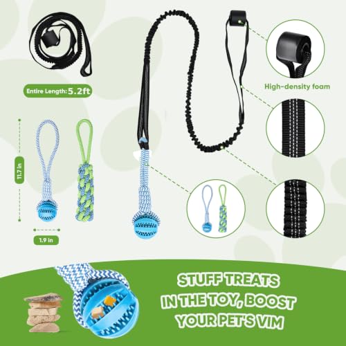 Dog Bungee Toy 5.2ft for Medium Dogs (Medium)